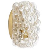 Globe Glass Wall Light in Amber by Helena Tynell, Limburg, Germany