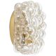 Globe Glass Wall Light in Amber by Helena Tynell, Limburg, Germany