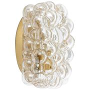 Globe Glass Wall Light in Amber by Helena Tynell, Limburg, Germany