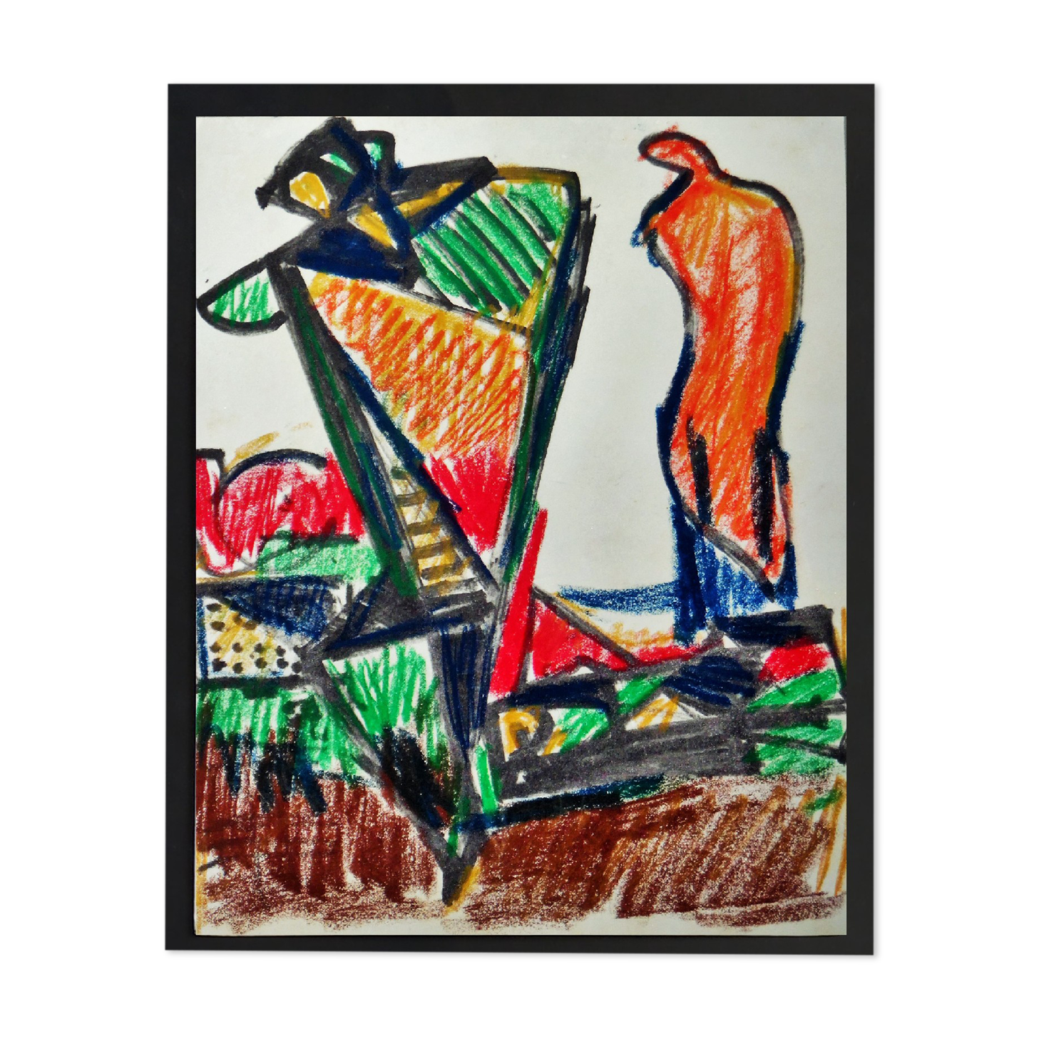 Original abstract drawings by KLAAS BOONSTRA