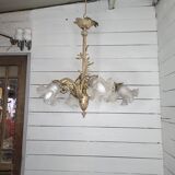 Ancien lustre en bronze 6 lumières