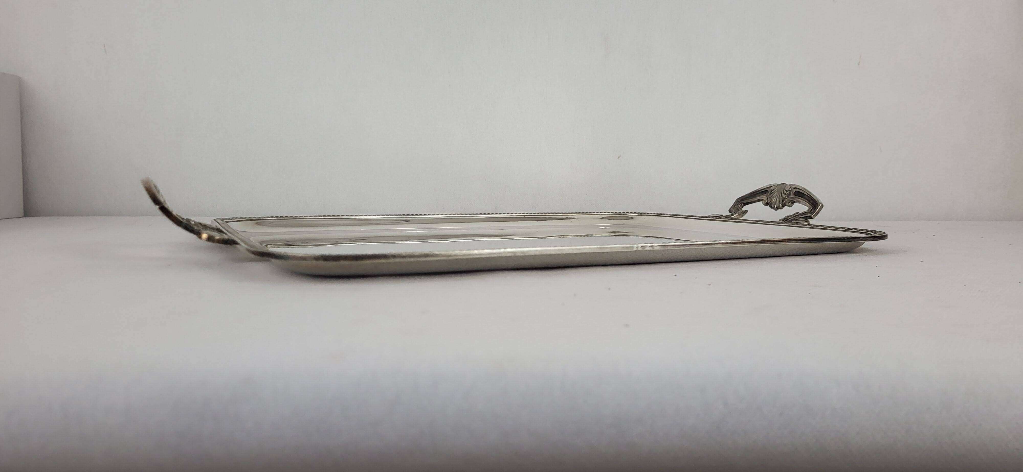 Silver-plated tray Louis XV - Georges Delahaye