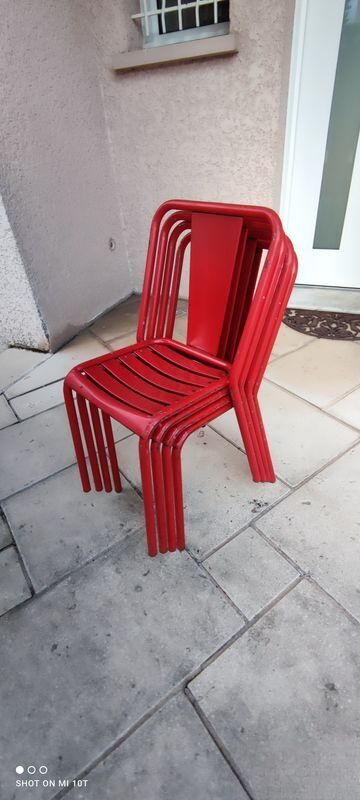 Chaises tolix modèle T4
