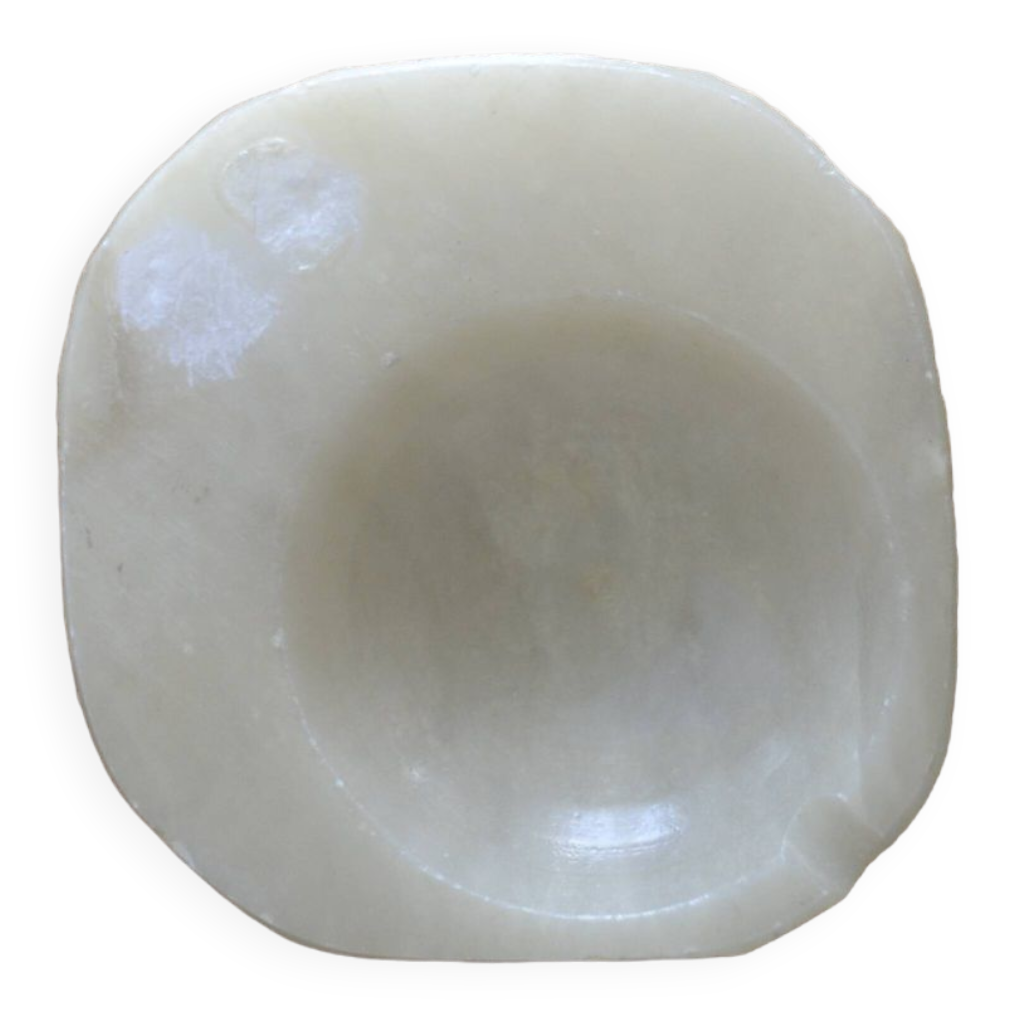 White marble ashtray