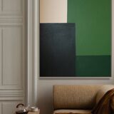 Green composition, acrylic on stretched canvas 2023