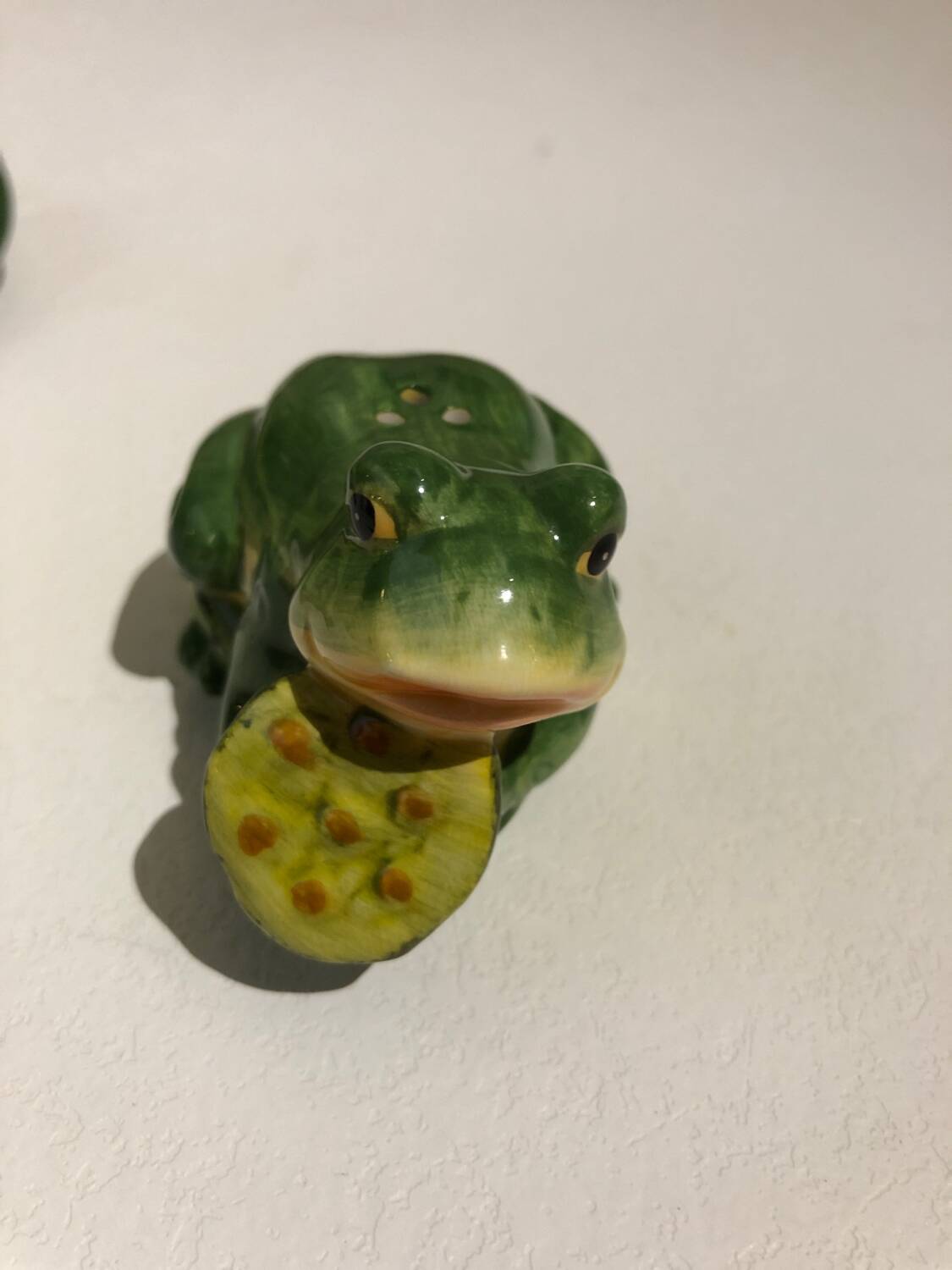 Frog salt and pepper shakers