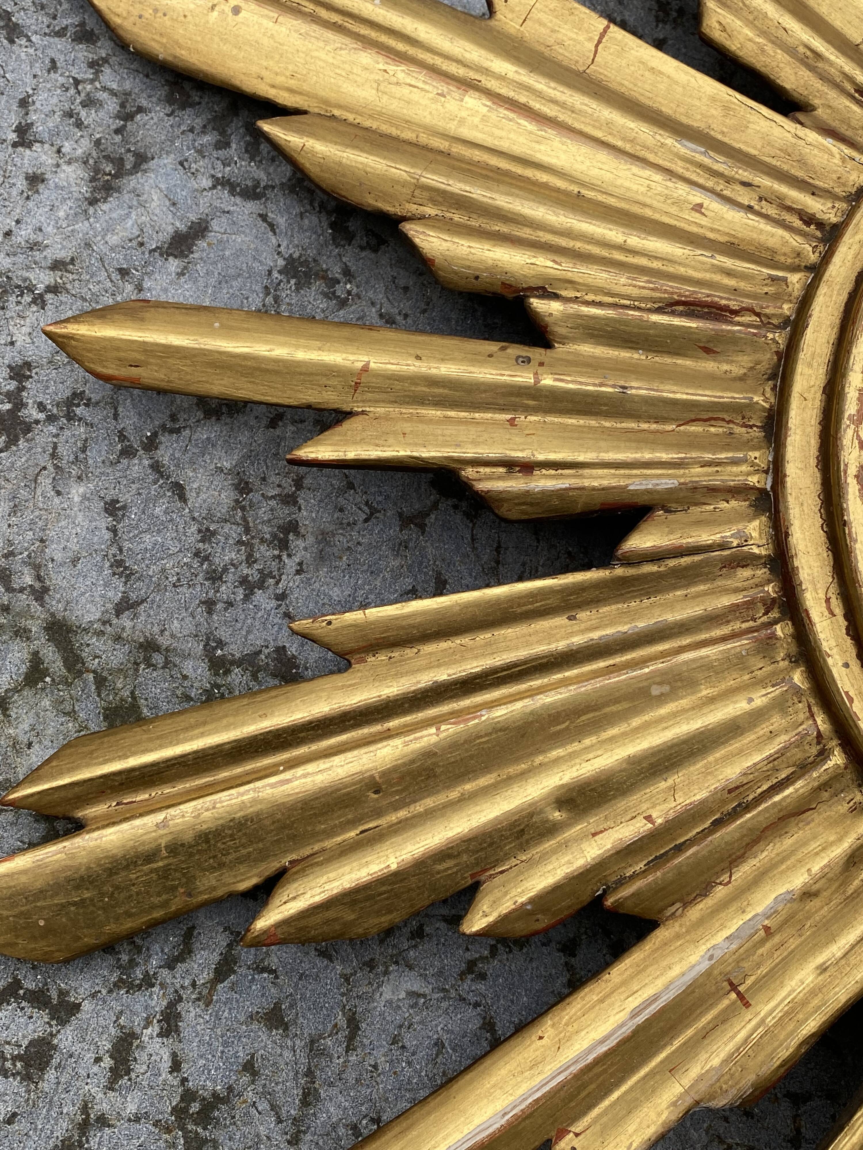 Genuine antique sun mirror