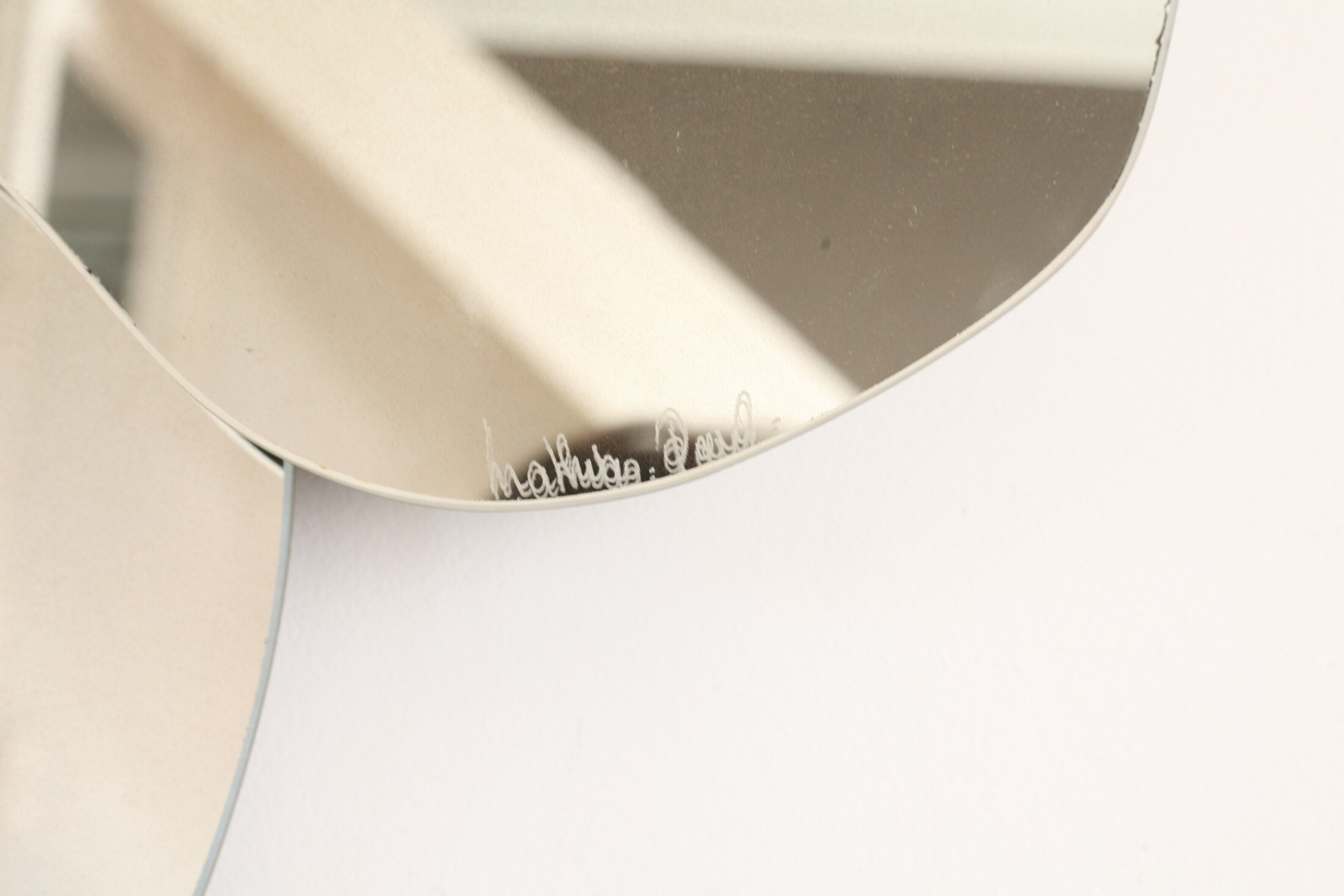 Removable wall mirror, circa 1970 68x76cm