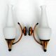 Brass sconces 1950s, set of 2.