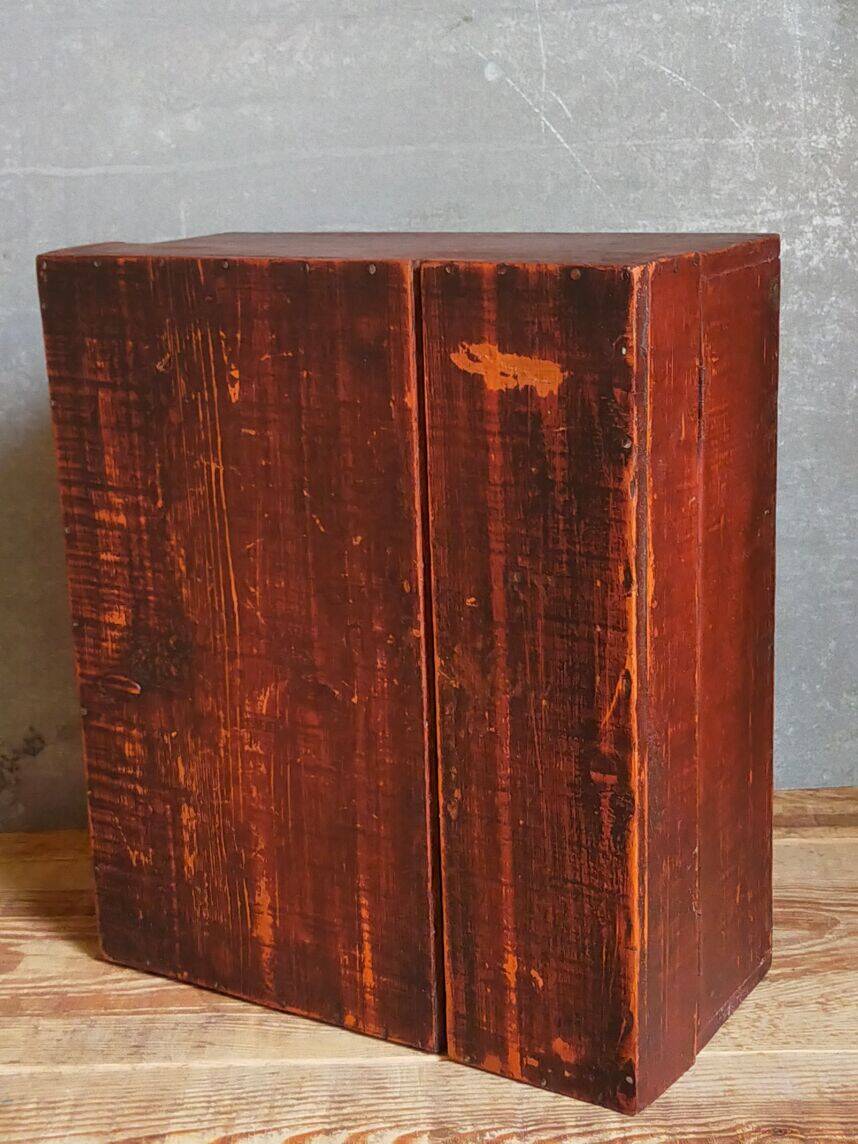 Painted wooden chest