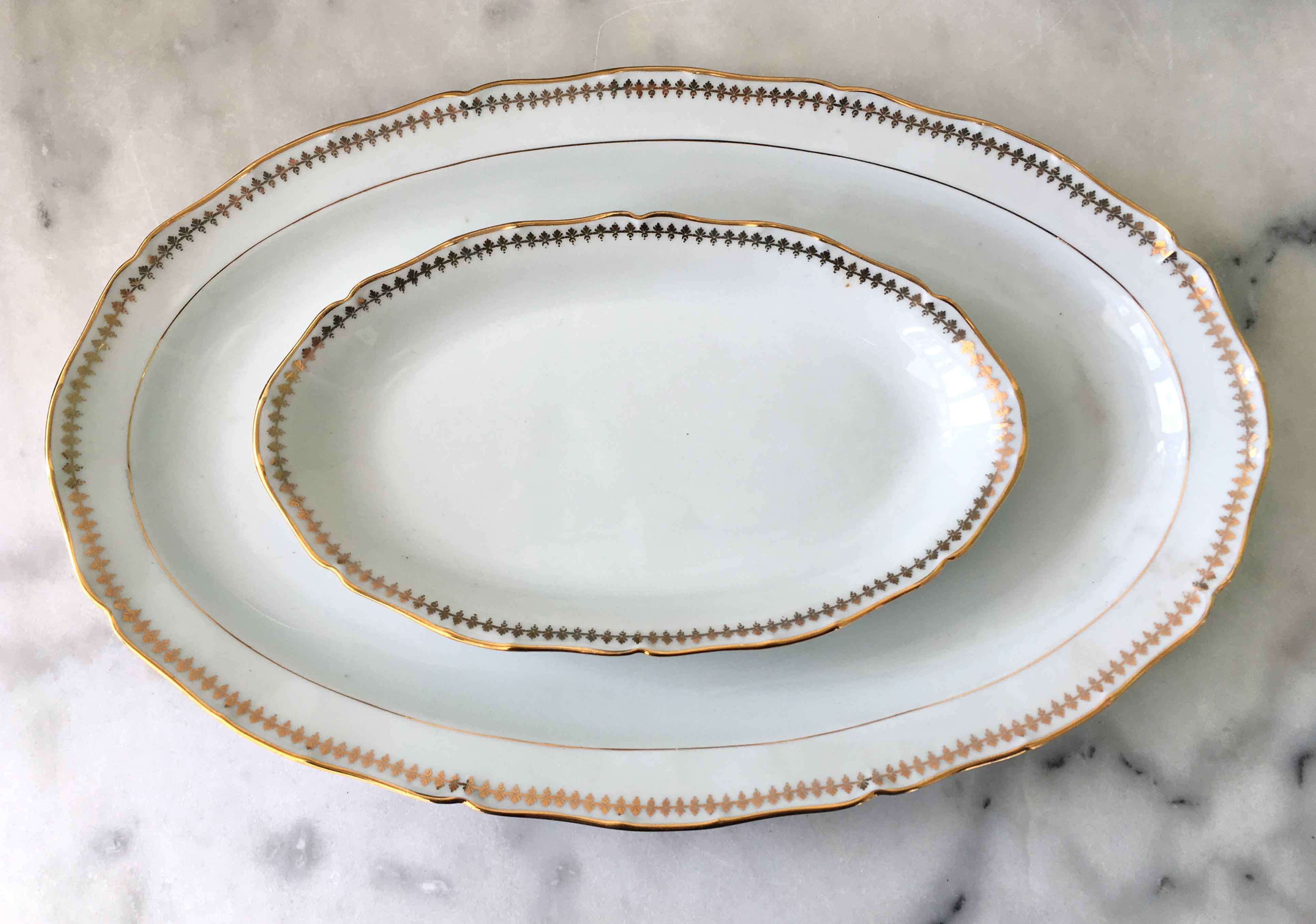 Plate service for 8 in Sologne porcelain