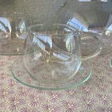 Clear glass tea set