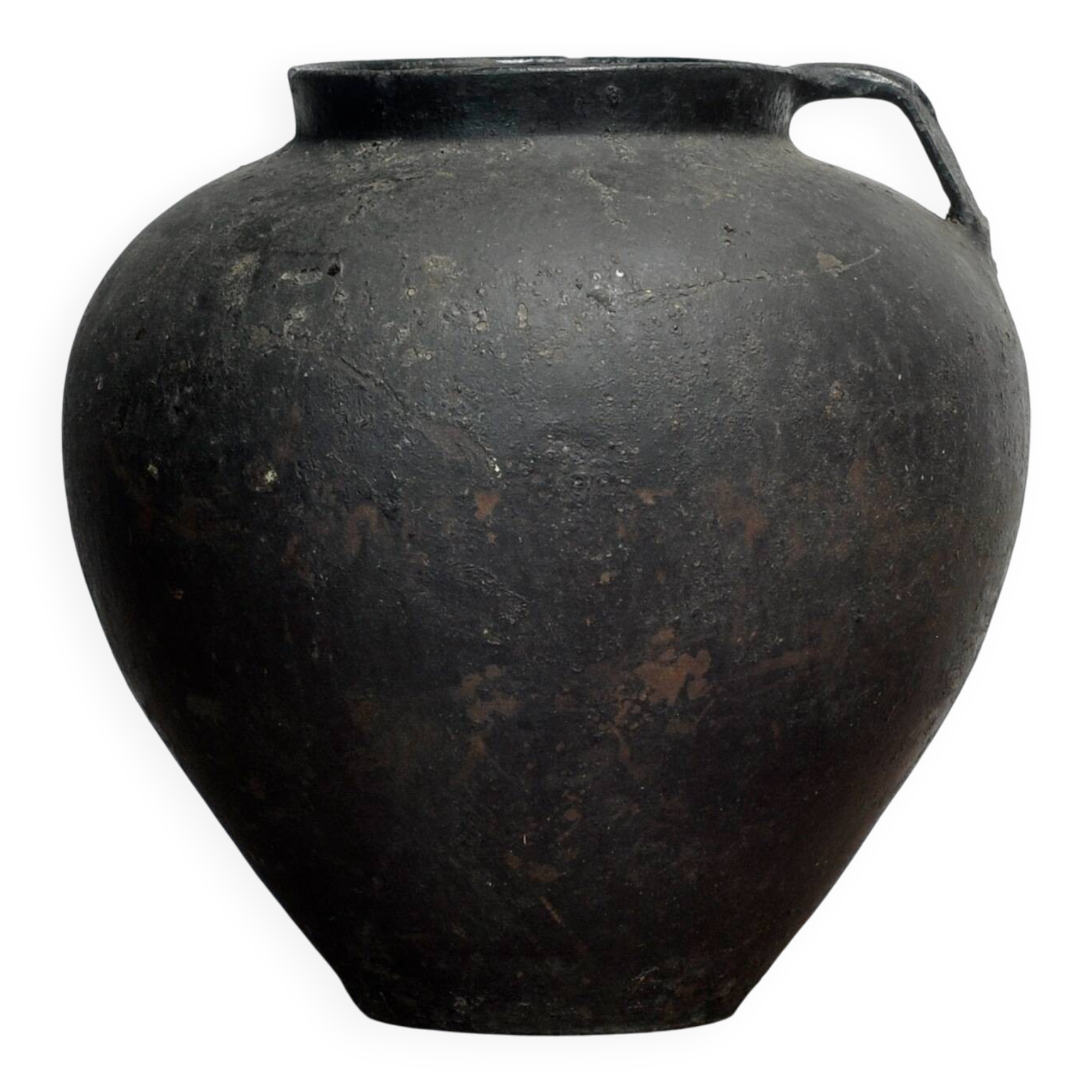 Antique earthenware pot from Moldova, circa 1850