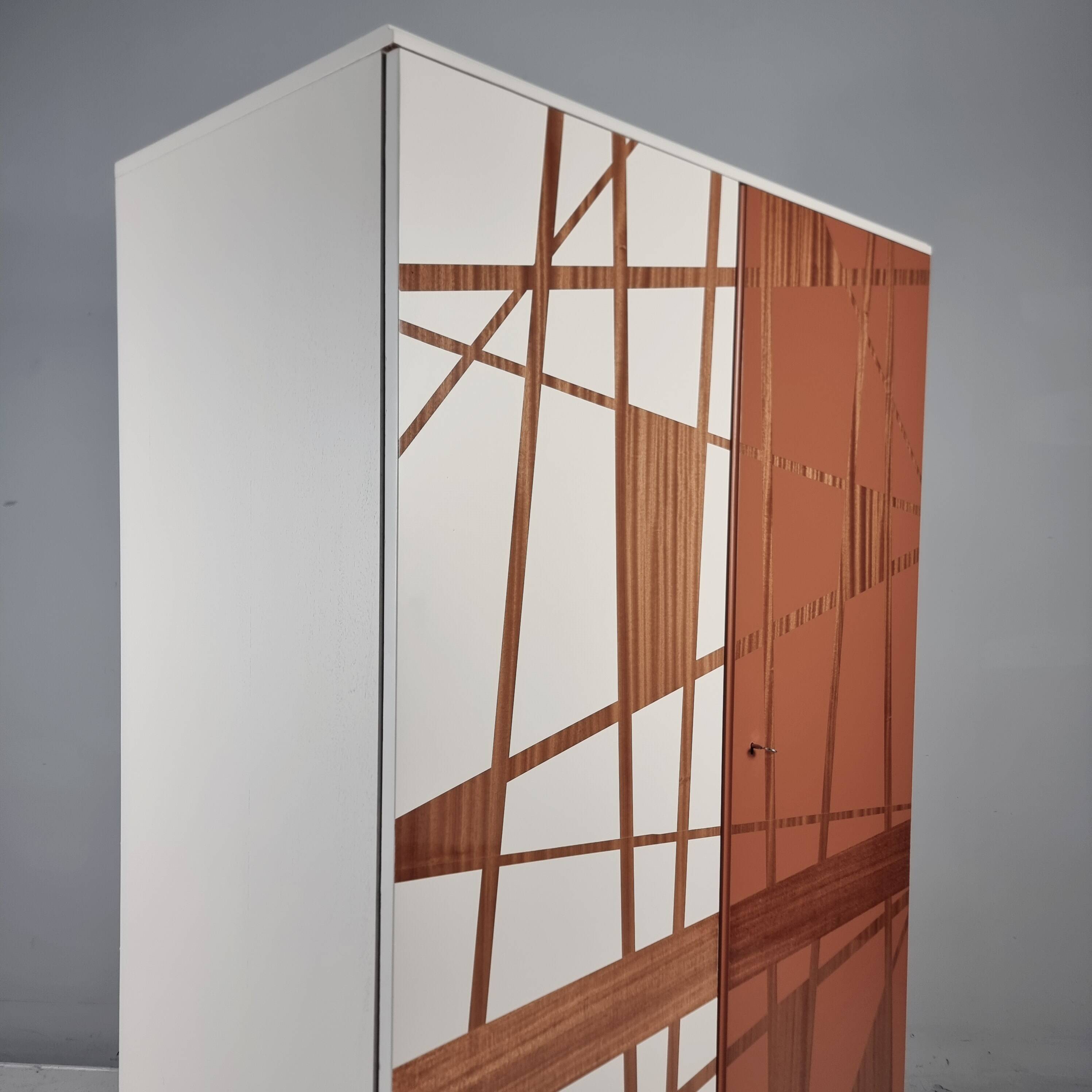 Vintage Wardrobe in Beech, 1970s