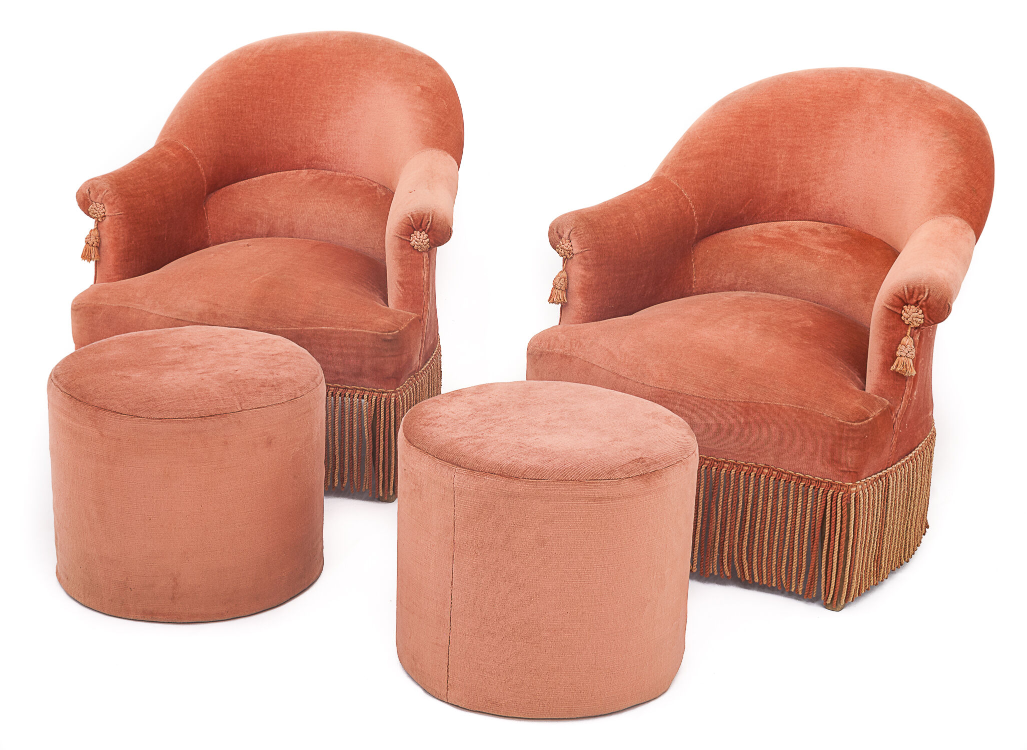 Salon crapaud "vieux rose", 1950