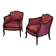 Paire de bergères style Louis XV