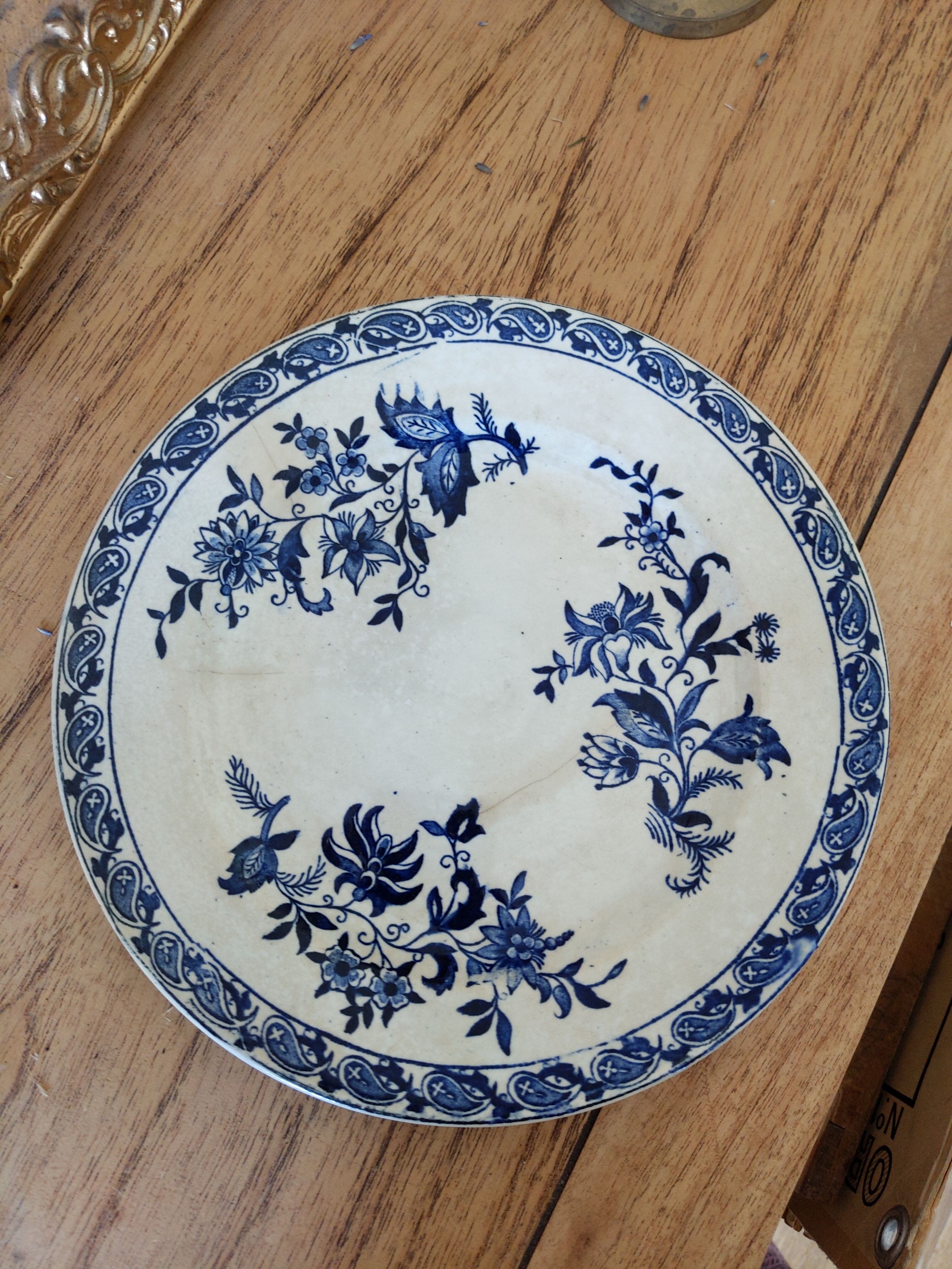 Old iron plate Sarreguemines