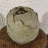 Raku ball vase