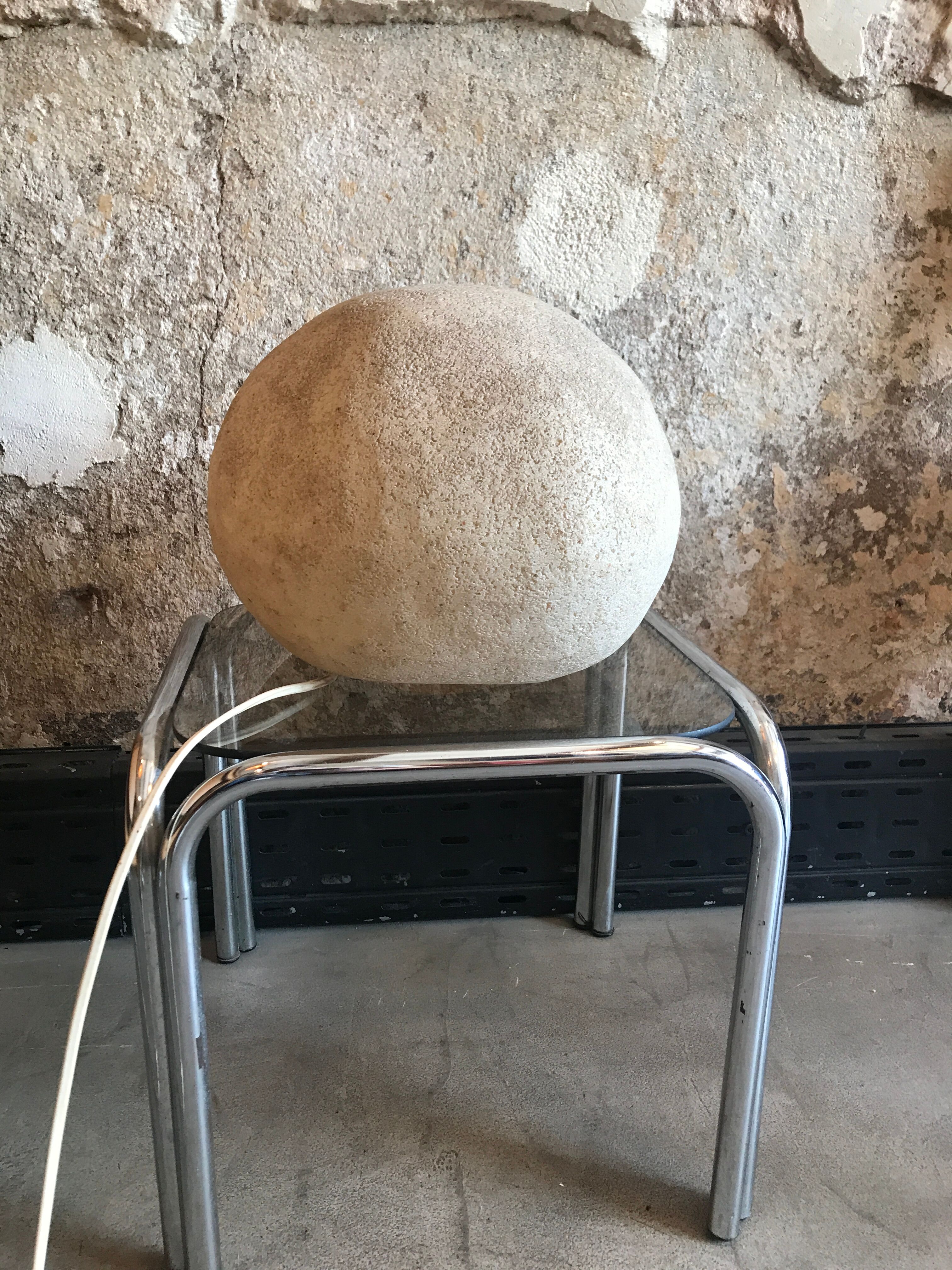 Pebble lamp by André Cazenave