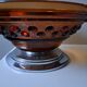 Art Deco molded glass fruit bowl