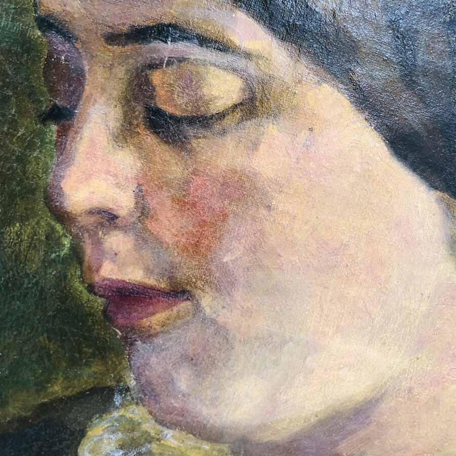 Table XIXth "Portrait of the young woman"