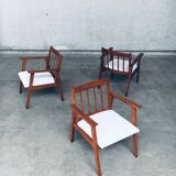 Mid-Century Modern Dutch Armchair Set, Netherlands, 1950s, Set of 3