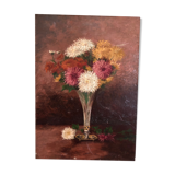 Table oil on canvas flowers
