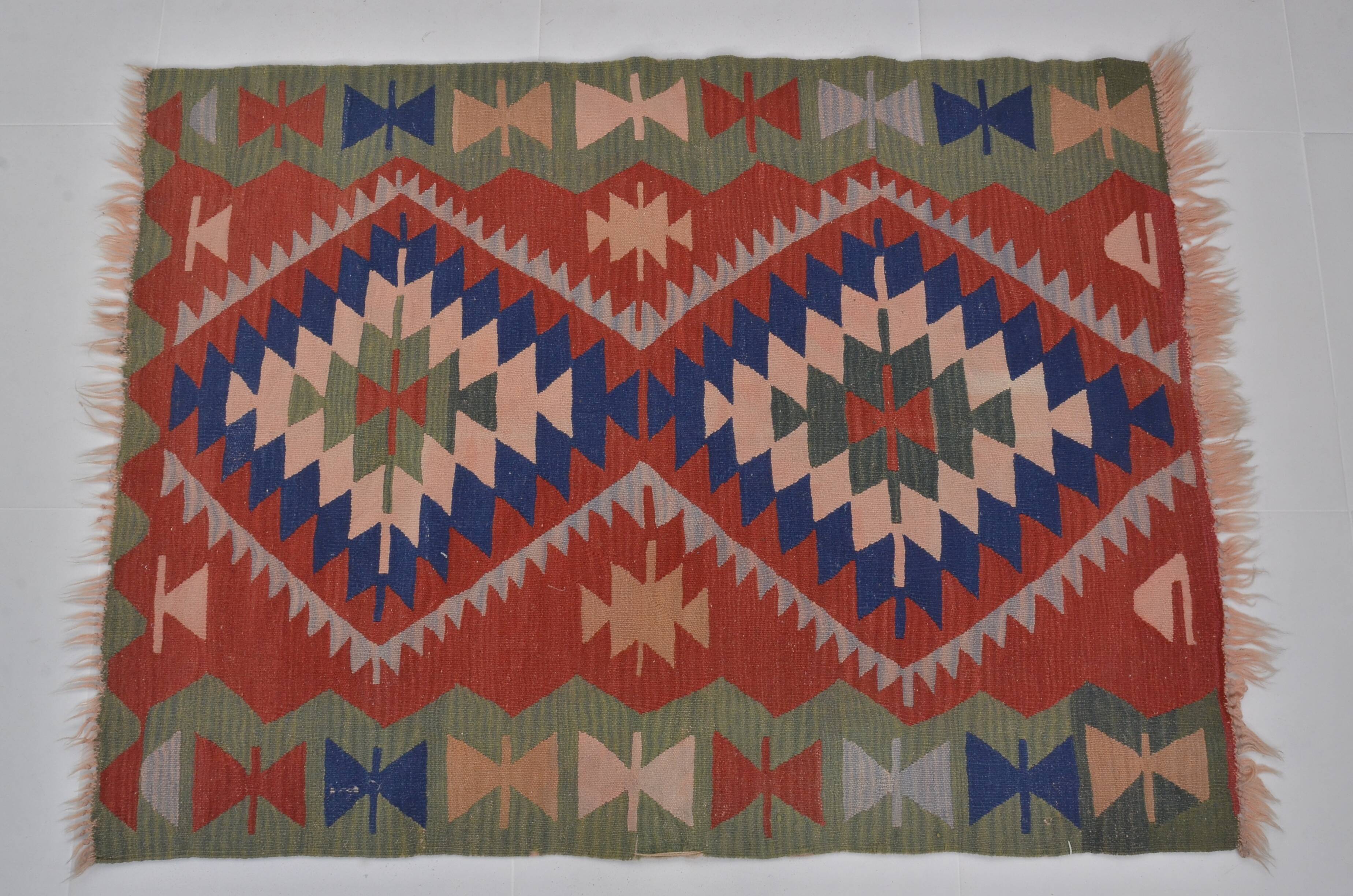 Small Vintage Multicolour Kilim Rug sku 1663