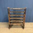Old wooden shelf from a shoemaker.
