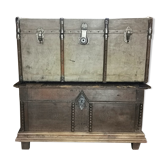 Set of two old trunks