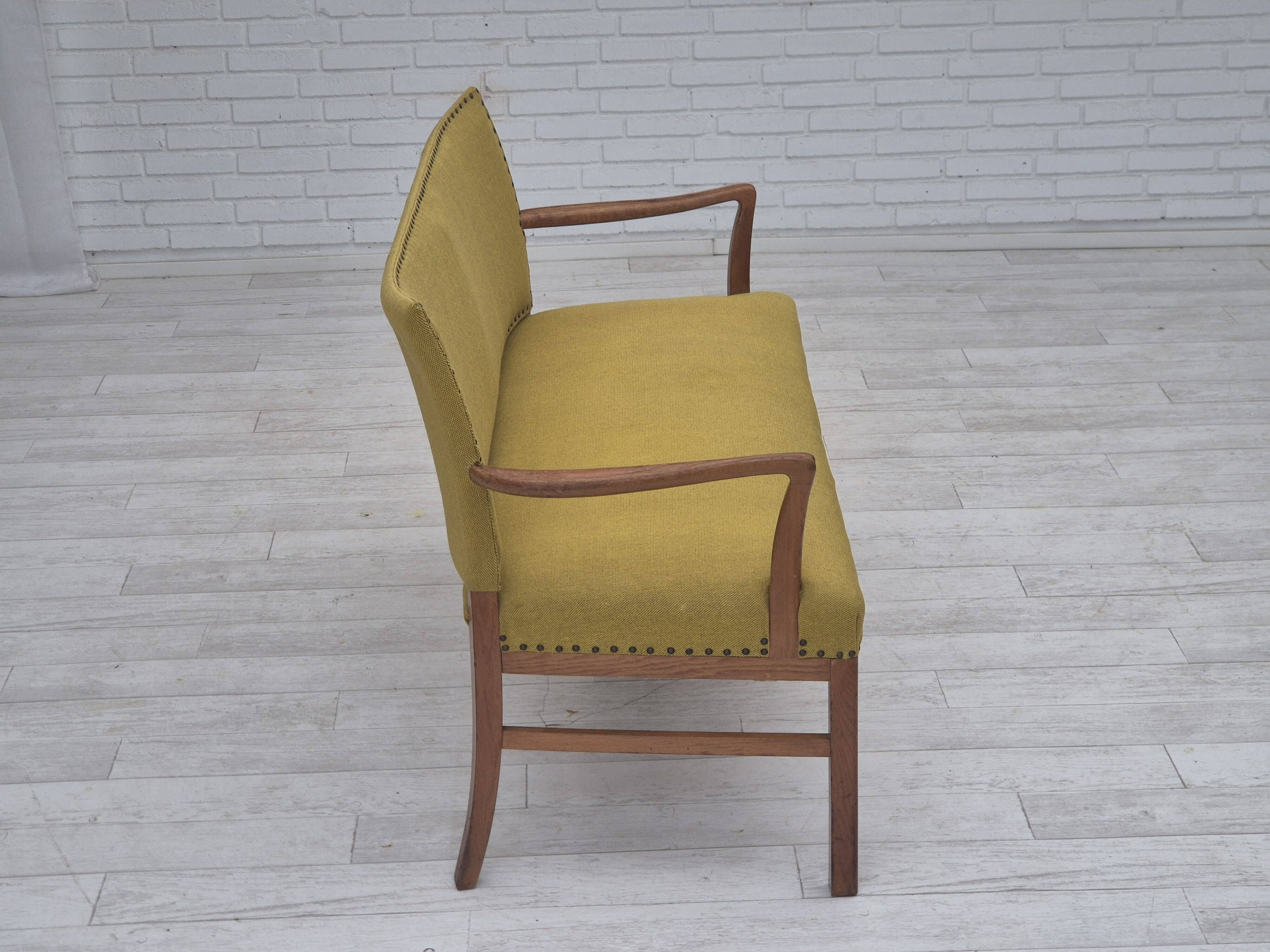 Canapé 2 places danois des années 1950 par Ehapa Møbler, état d'origine.