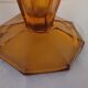 60's amber glass vase