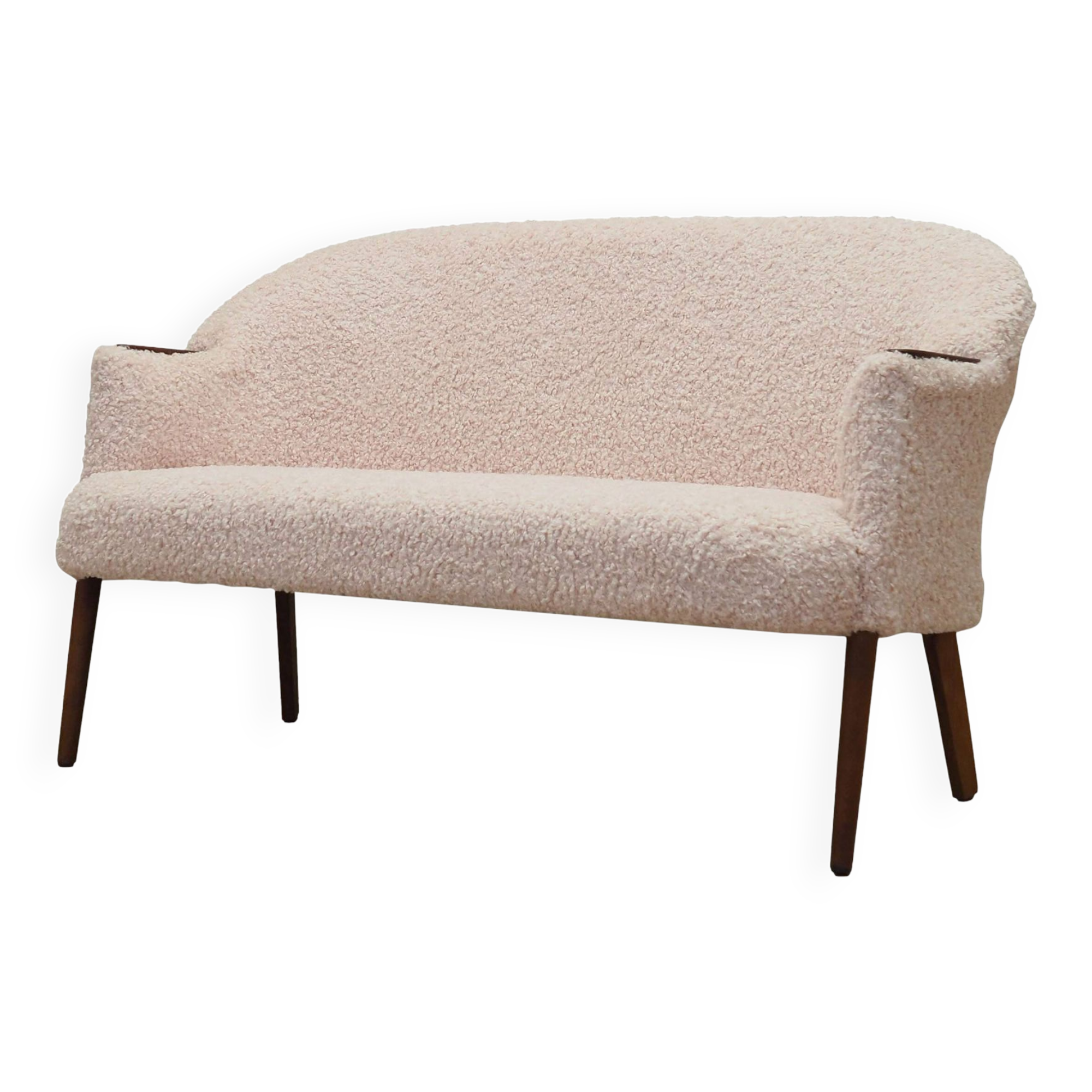 Canapé crème, design danois, années 1970, production : Danemark