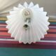 Former scandinavian design hanging opaline white draped made vintage hand