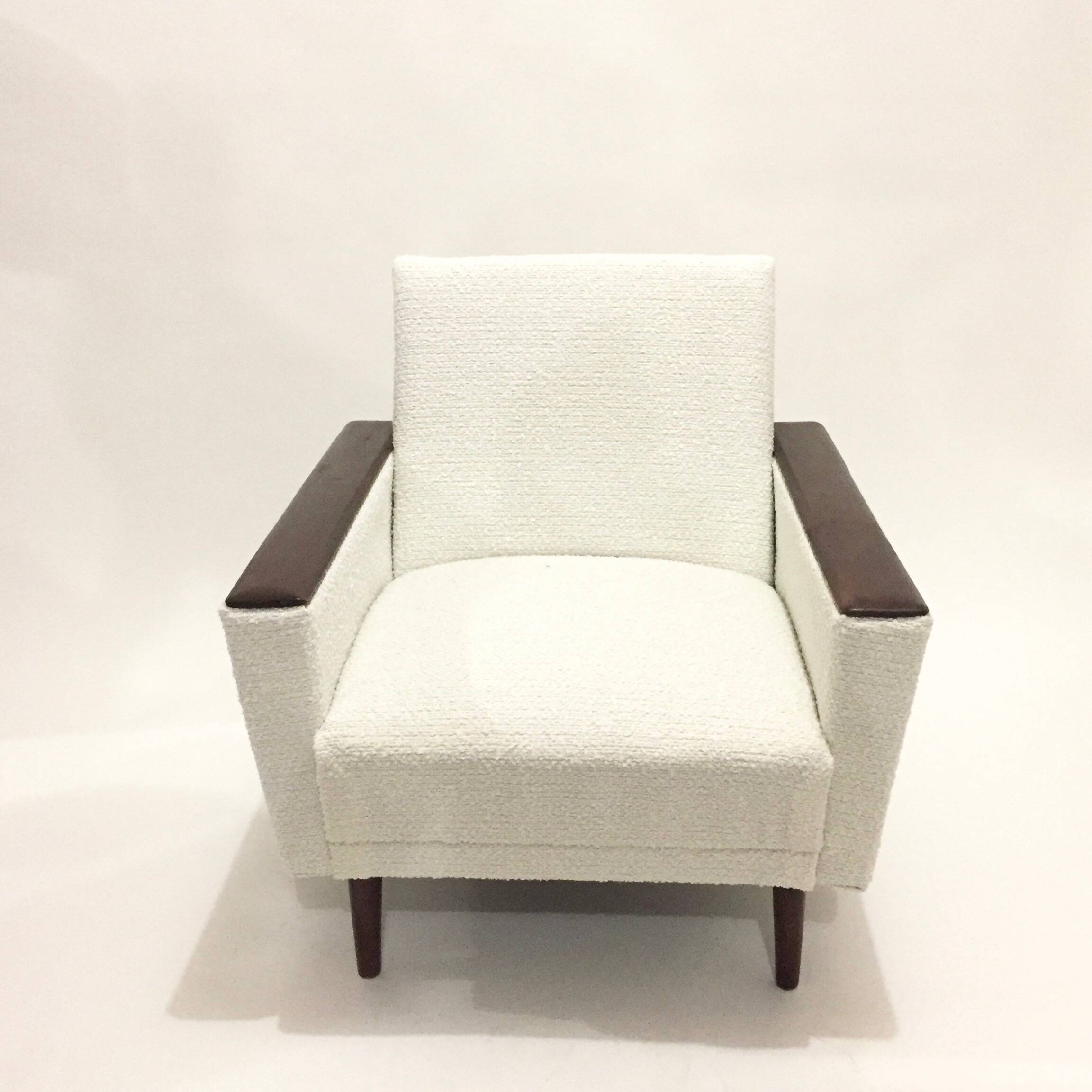 60s armchair reupholstered in loop