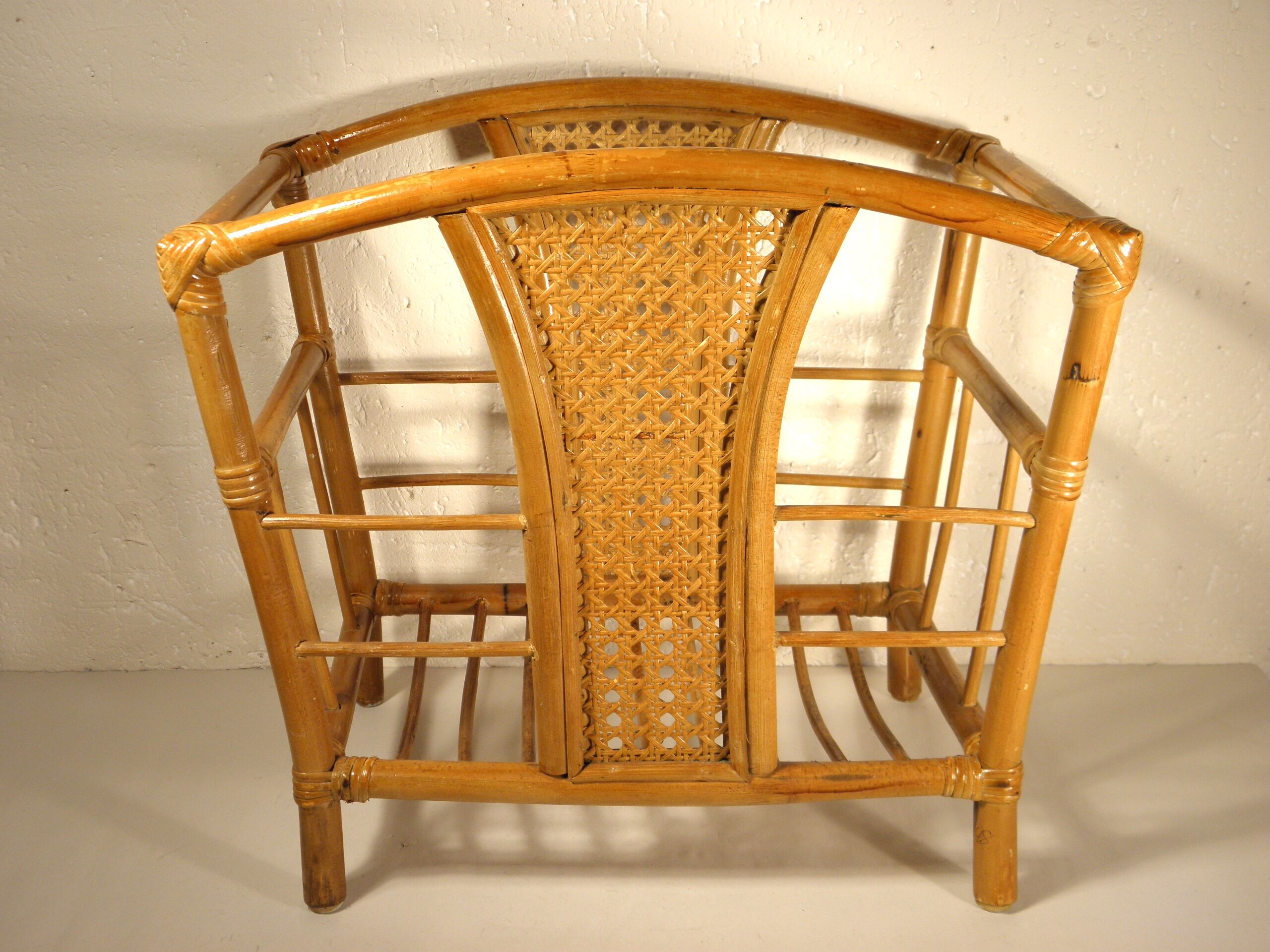 Rattan and canning magazine holders