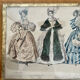 Framed antique print "History of Fashion"