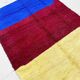 Burgundy, blue, young rug Handmade wool size 250cmx150cm