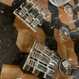 Series of 12 doors art deco crystal knives