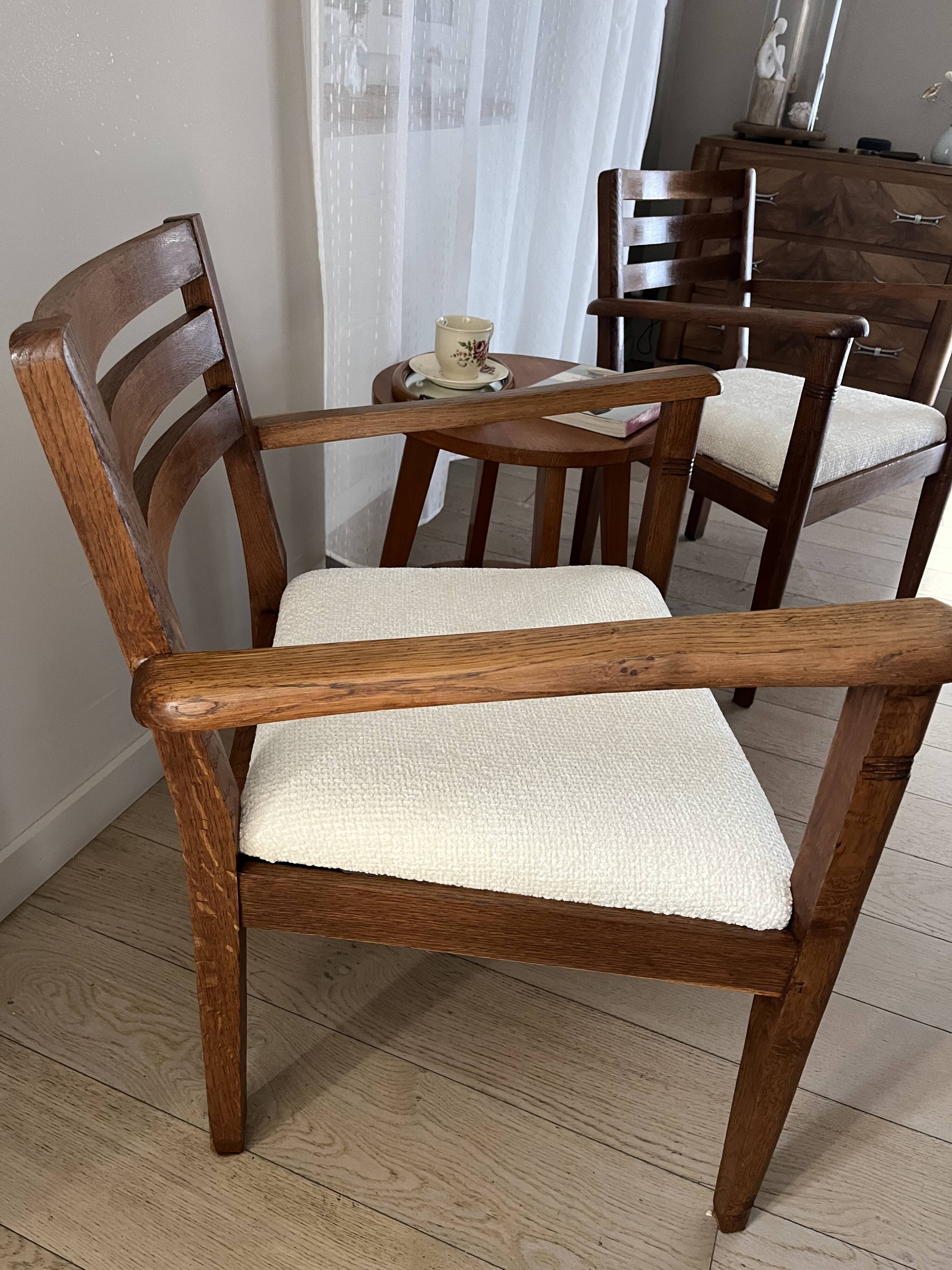 Duo de fauteuils années 50