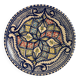 Decorative ceramic plate from Nabeul, Tunisia.