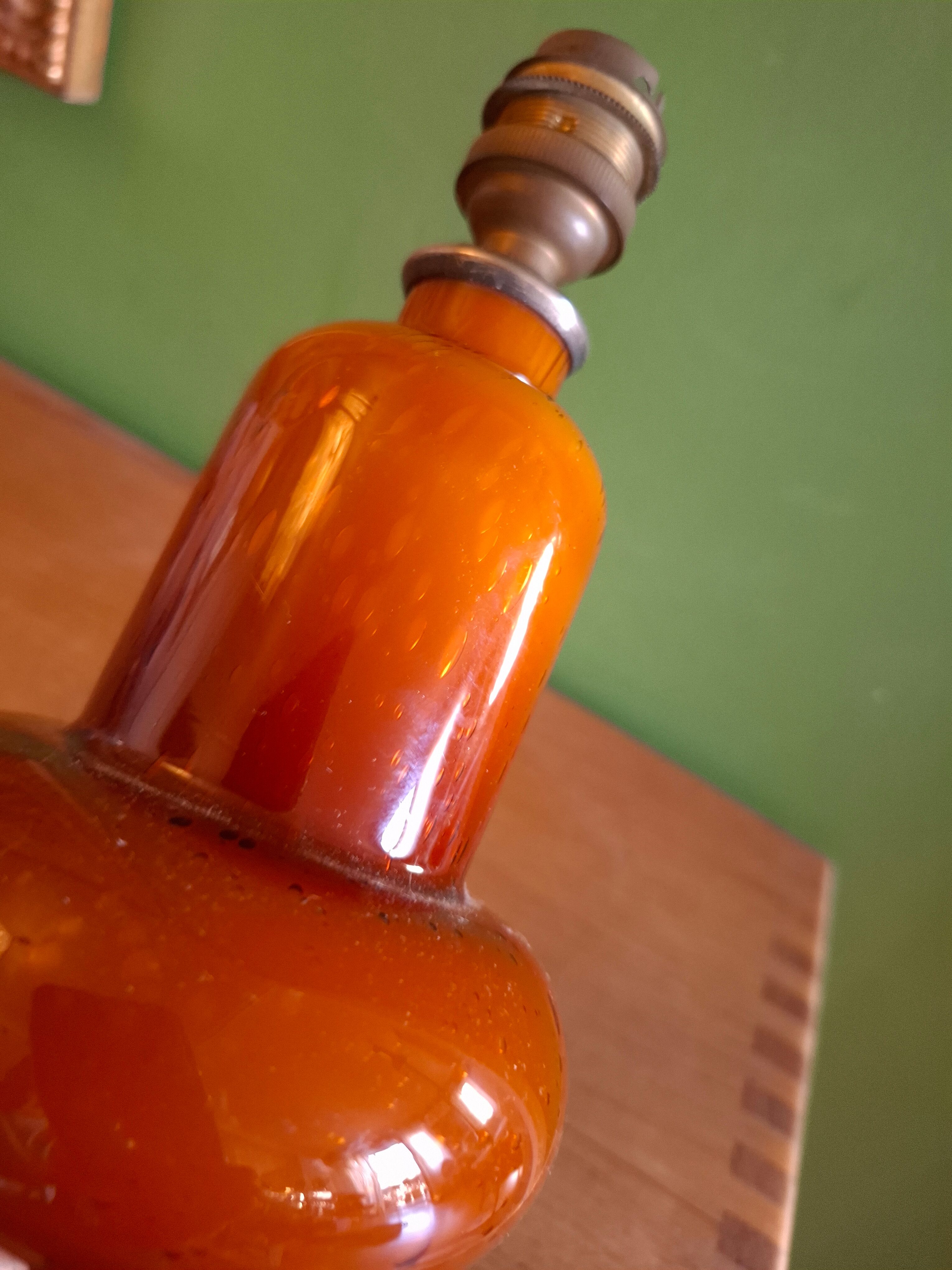 Blown glass lamp base