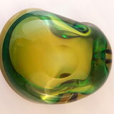 Glass ashtray "Sommerso" 1950s