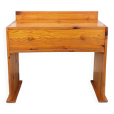 Vintage pine desk with sled legs from the 70s and 80s
