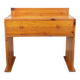 Vintage pine desk with sled legs from the 70s and 80s