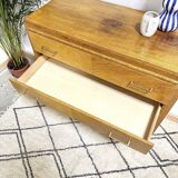 Commode vintage pieds compas