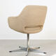 Mid-century beige fabric swivel chair from stol