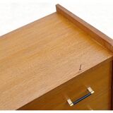 Vintage chest of drawers 60s light wood