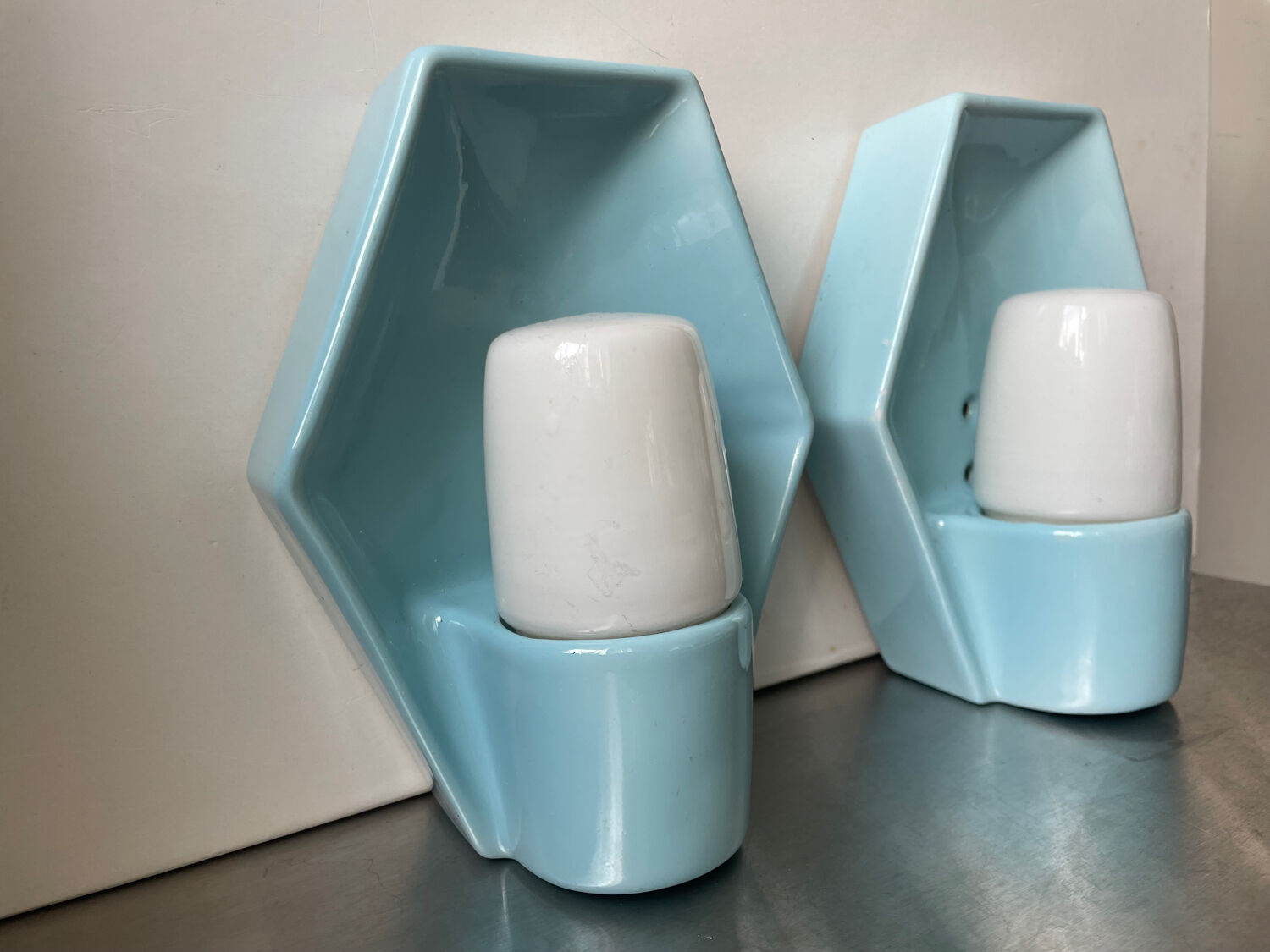 Pair of Scandinavian Vintage Bathroom Sconces Wall lamps
