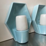 Paire d'appliques murales de salle de bain vintage scandinaves